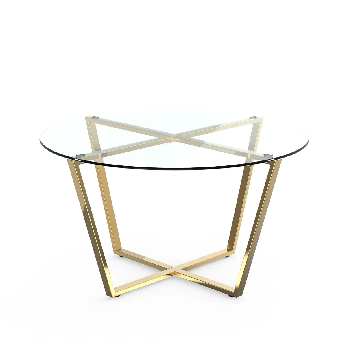 Modern Coffee Table with gold leg