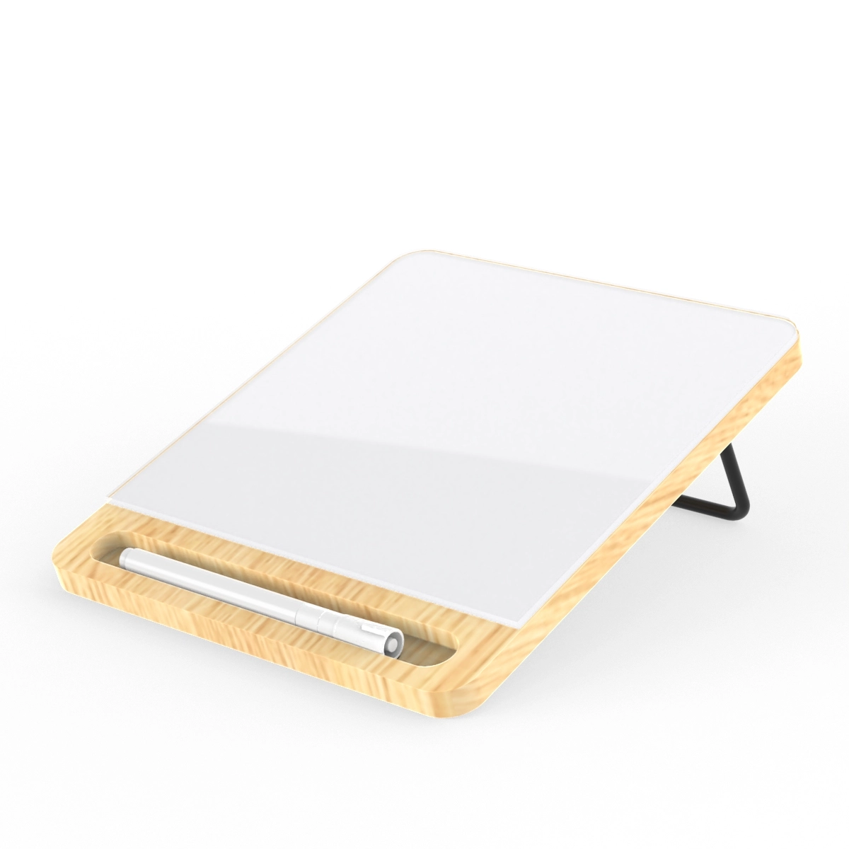Desktop Glass Whiteboard with stand
